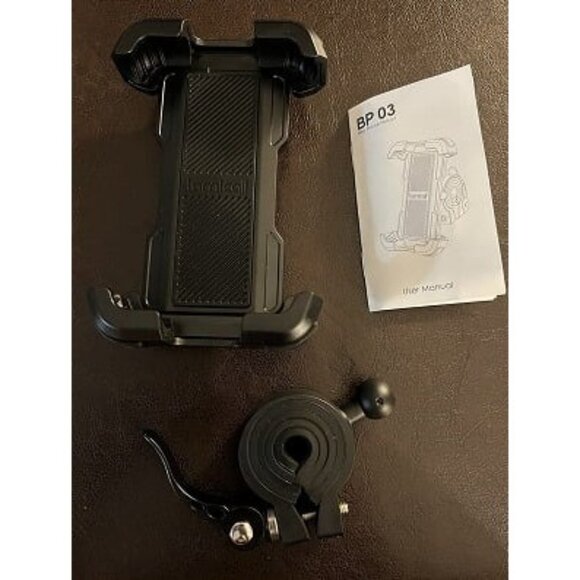 New Motorcycle Phone Mount, Bike Holder - Upgrade Adjustable Cell Holder - Picture 1 of 2